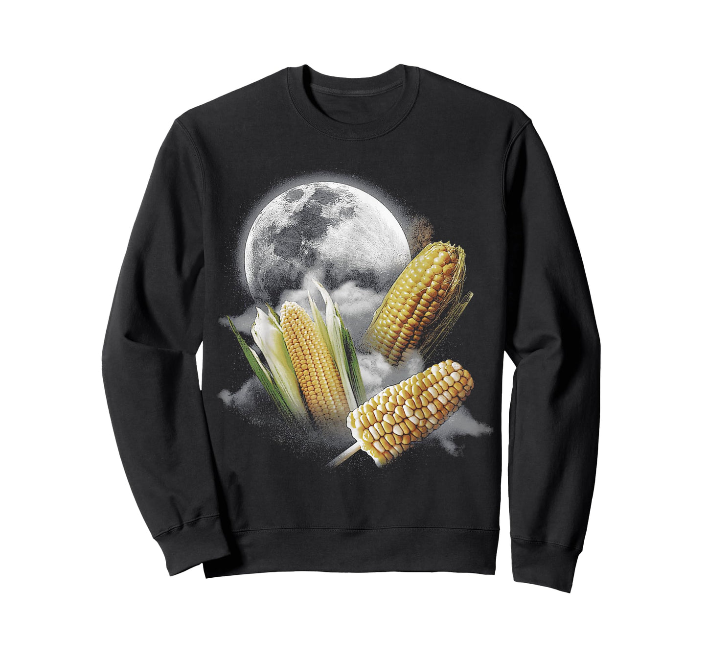 Corn At Moon 3 Wolfs Funny Wolves Parody T-Shirt