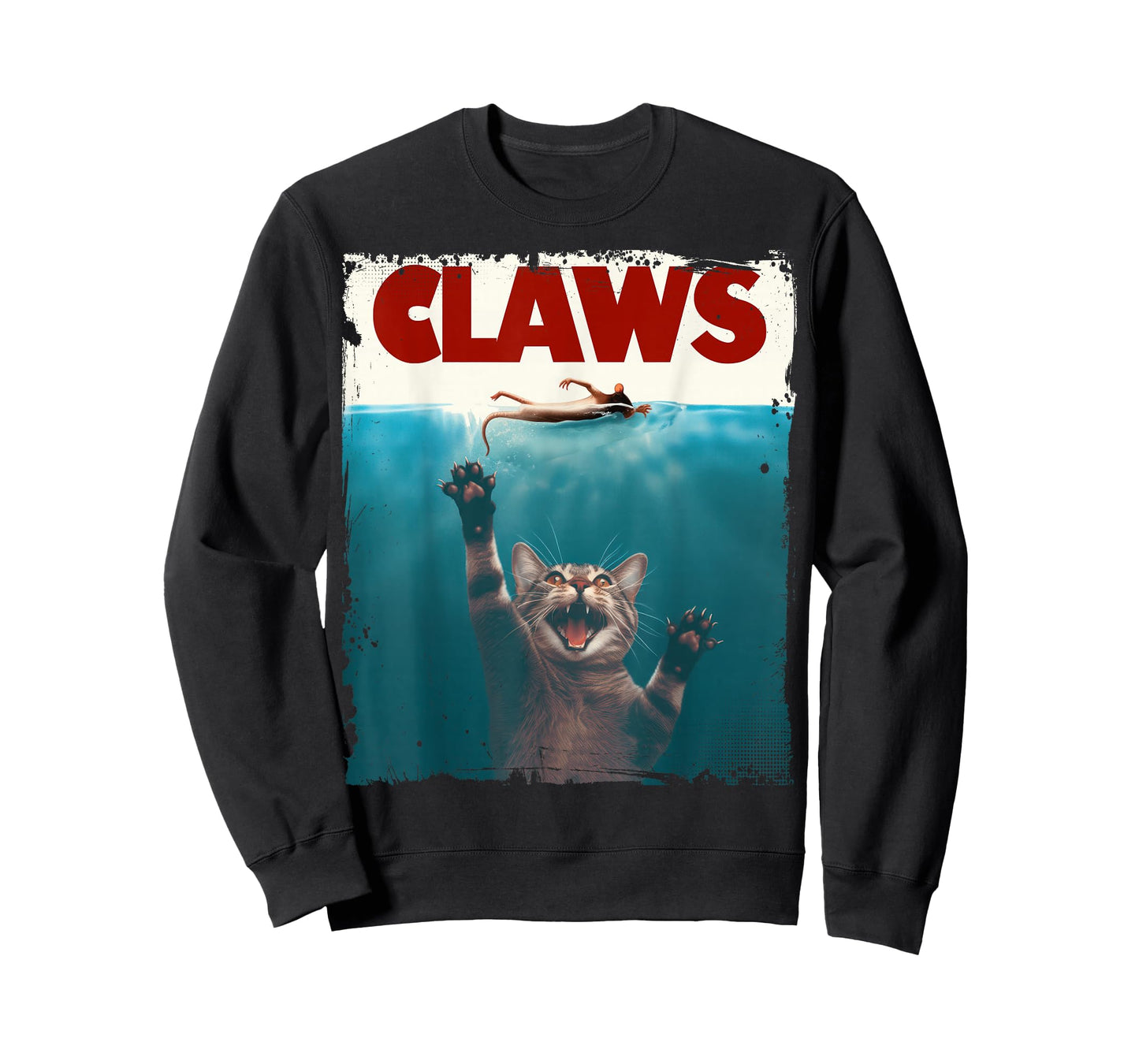 Claws Funny Cat I Love Cat Paws Cat Parody Animal Lover T-Shirt