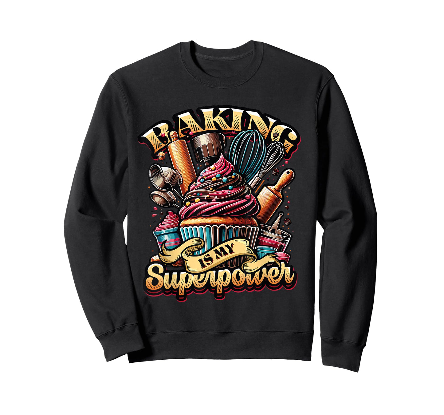 Baking Is My Superpower Baker Shop Pastry Baking T-Shirt