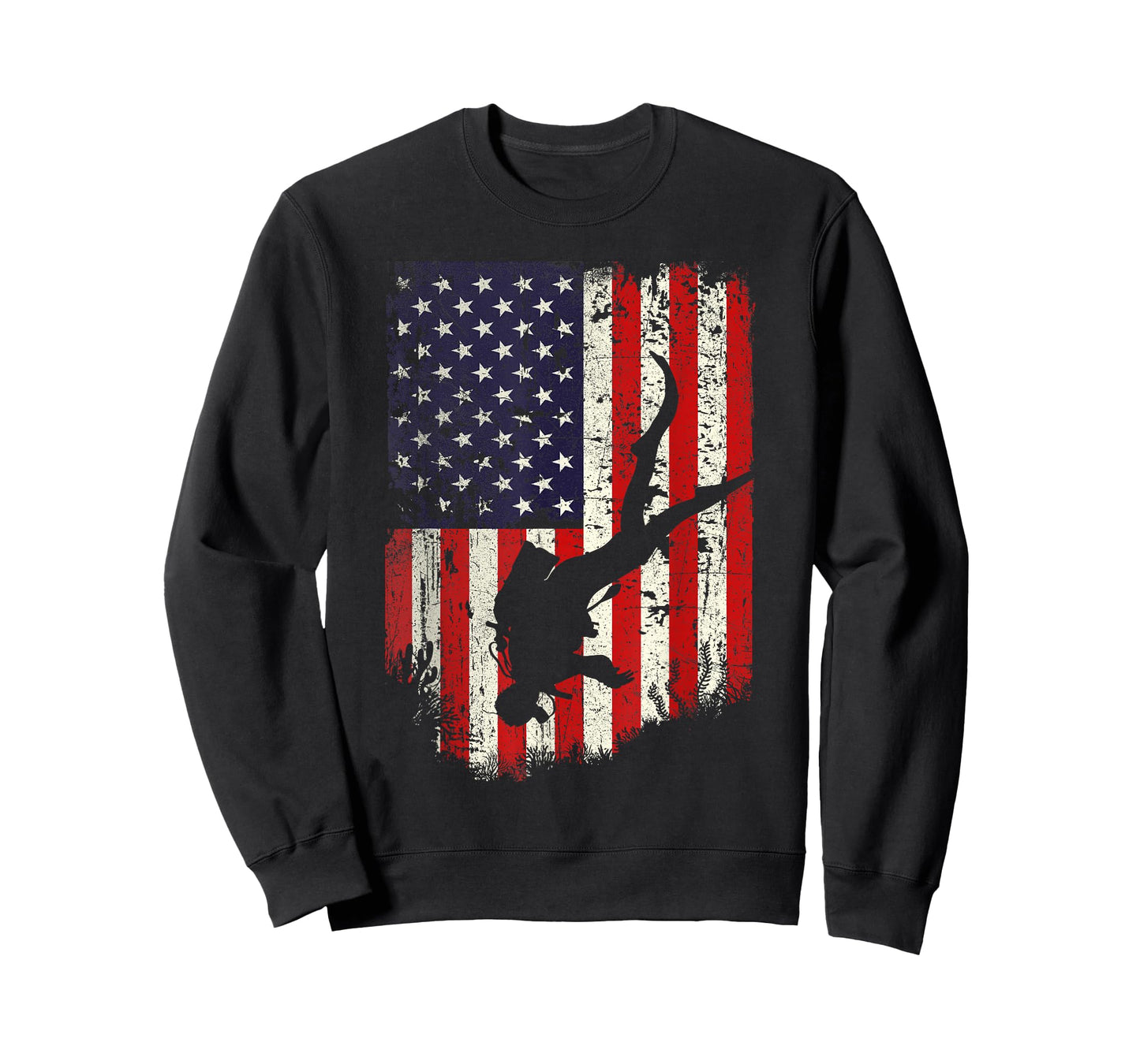 Scuba Diver - Scuba Diving American Flag T-Shirt