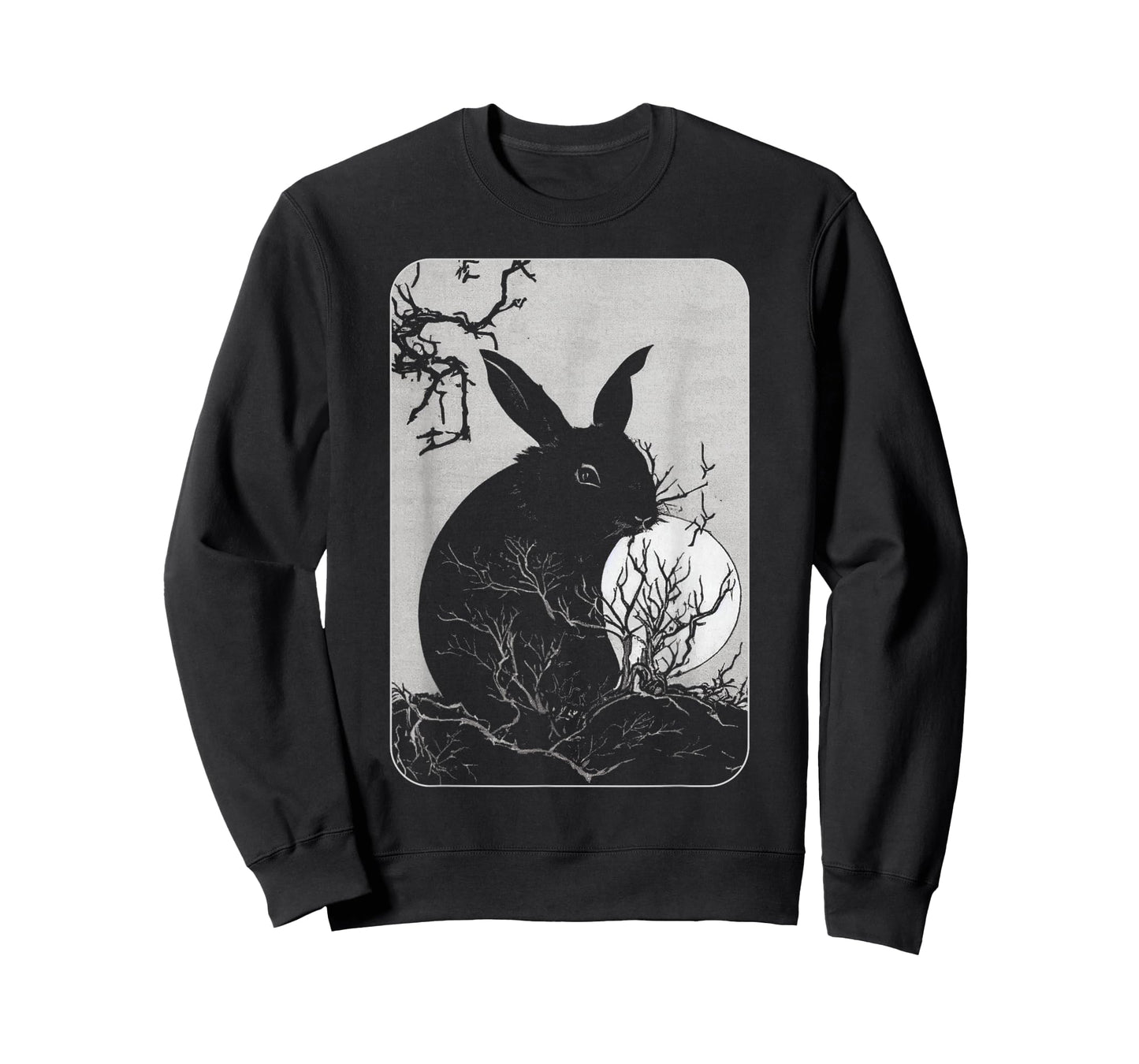 Rabbit Lover, Rabbit and Moon T-Shirt Small