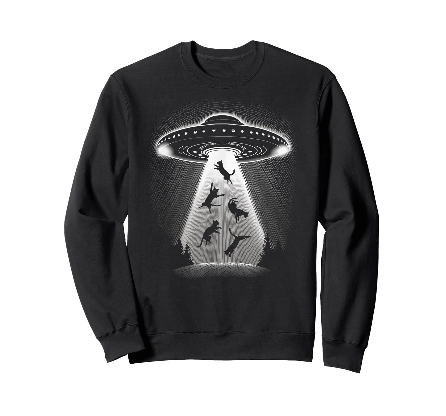 UFO Captures Kitty Cats The Only Intelligent Earth Life T-Shirt