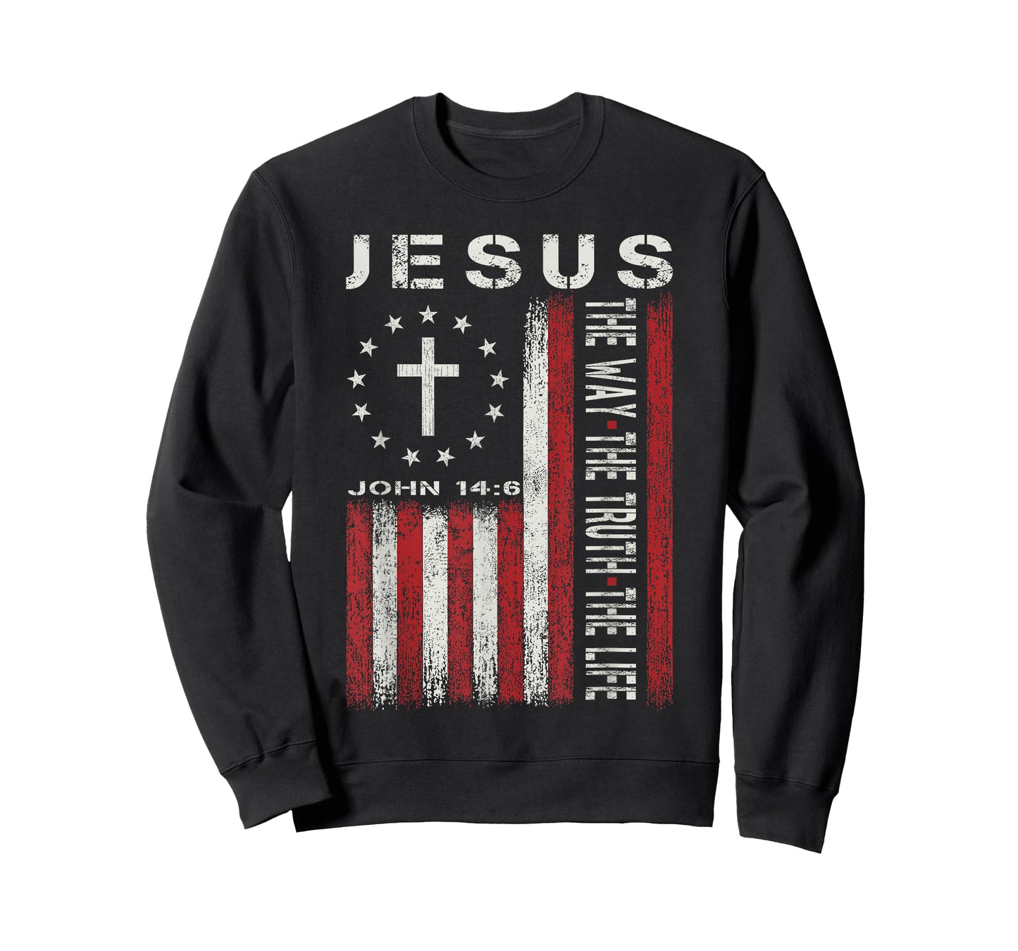 Jesus The Way Truth Life God Christian Bible Faith Religious T-Shirt