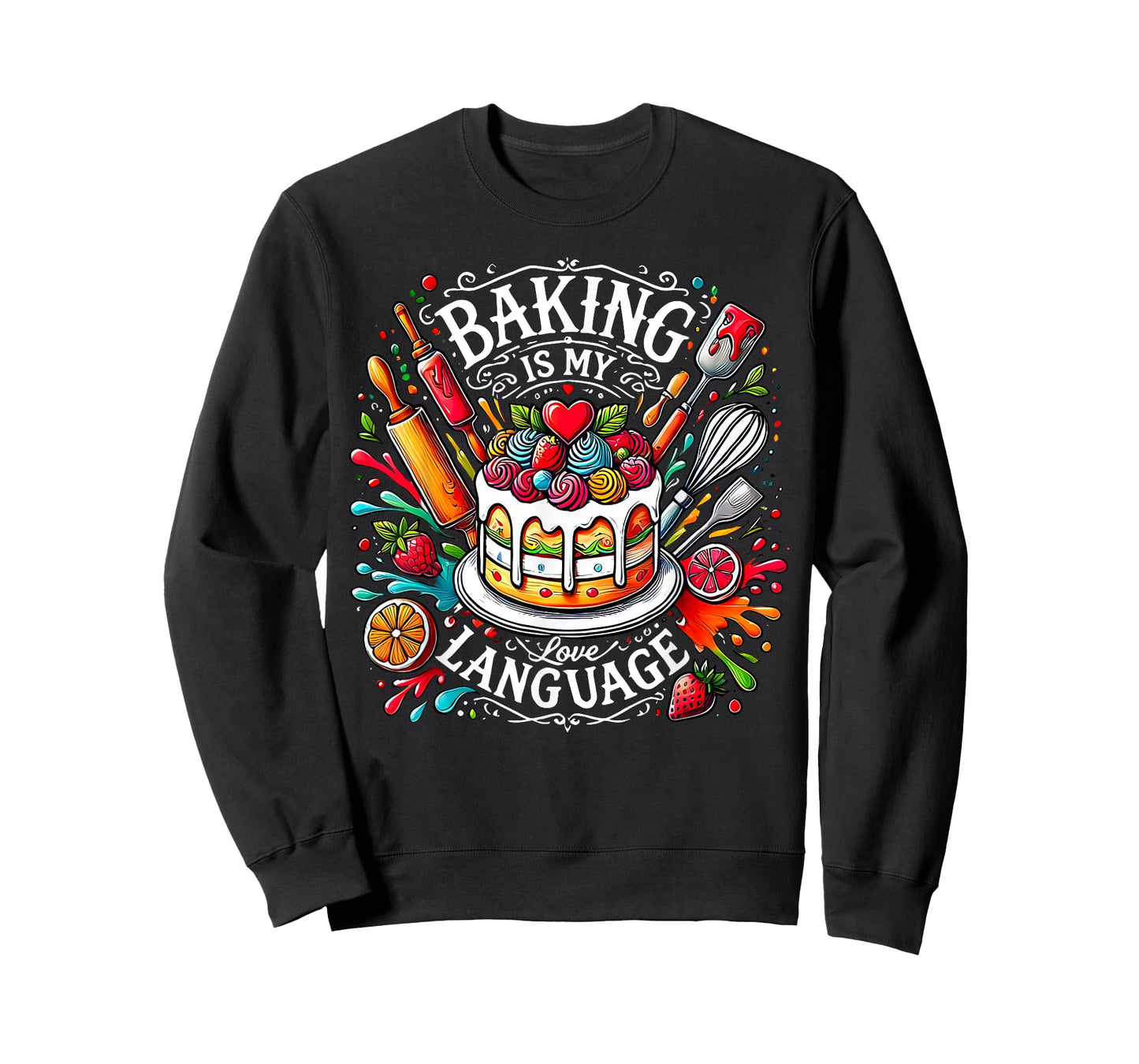 Baking Is My Love Language Funny Baking Baker Chef T-Shirt