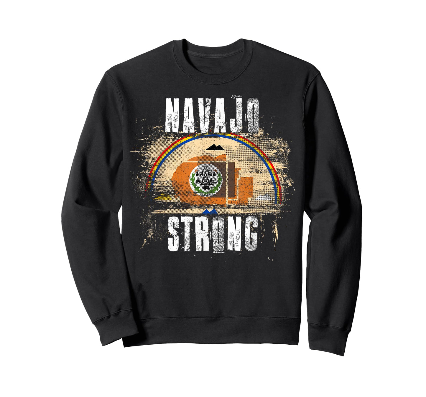 Navajo Strong Vintage Style Flag - Navajo Pride T-Shirt