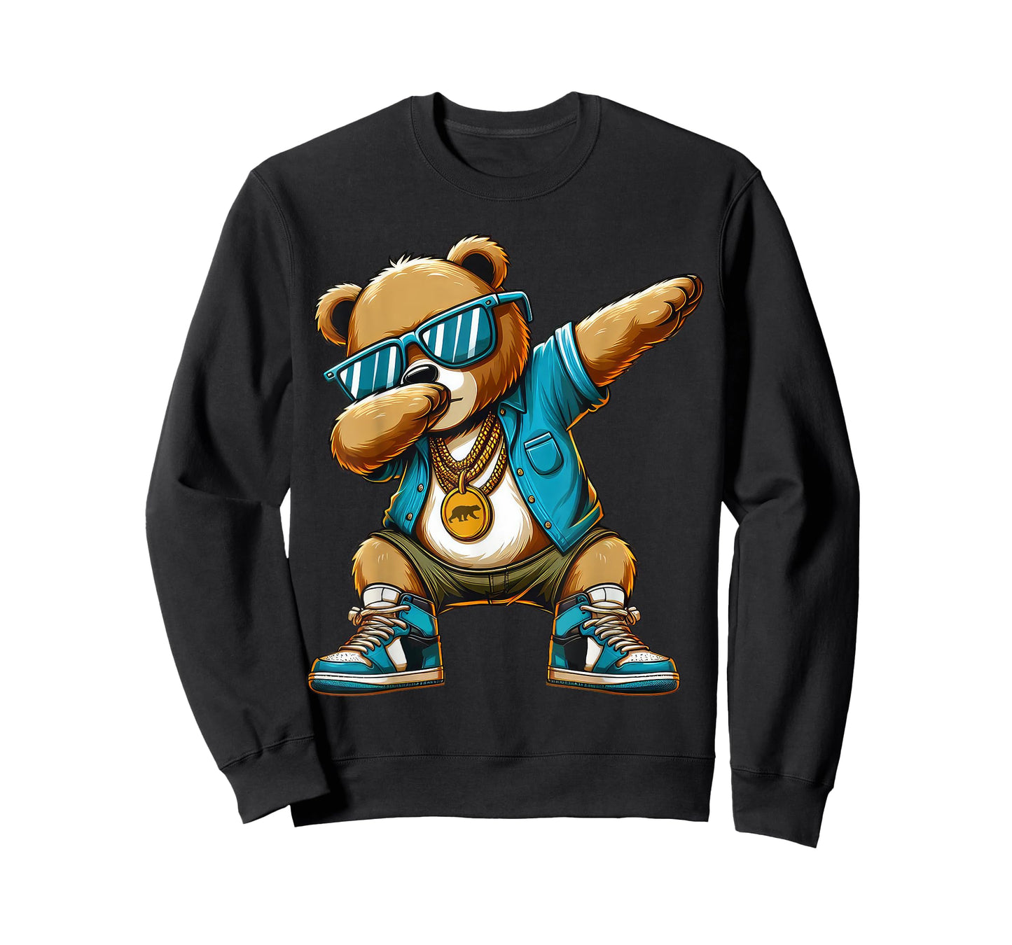 Dabbing Bear Funny Bear Dab Dance Boys Girls Kids T-Shirt