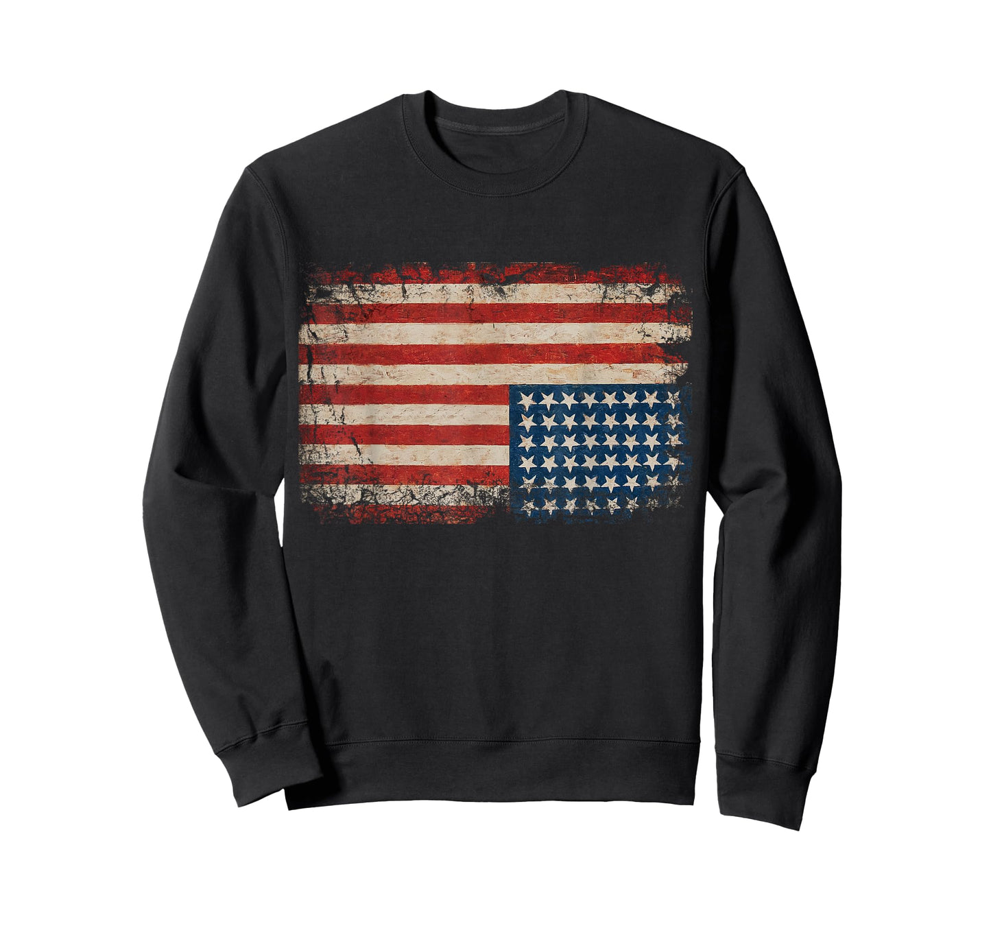 American Flag Distress Upside Down United States USA T-Shirt