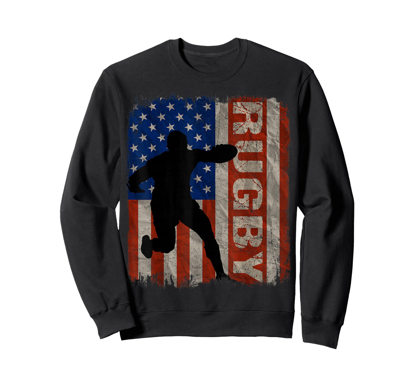Rugby USA American Flag Vintage 4th Of July Gift T-Shirt