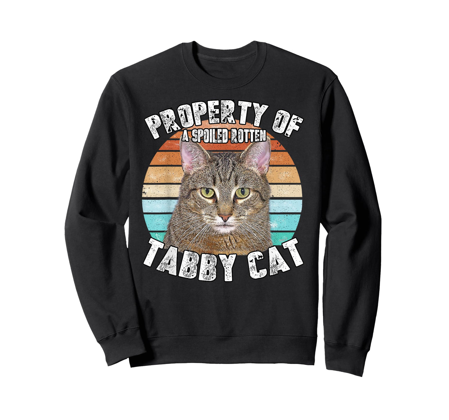 Cat Tabby Lover Vintage Eighties Style Cat Retro Gift T-Shirt for Men Women Girls Kids