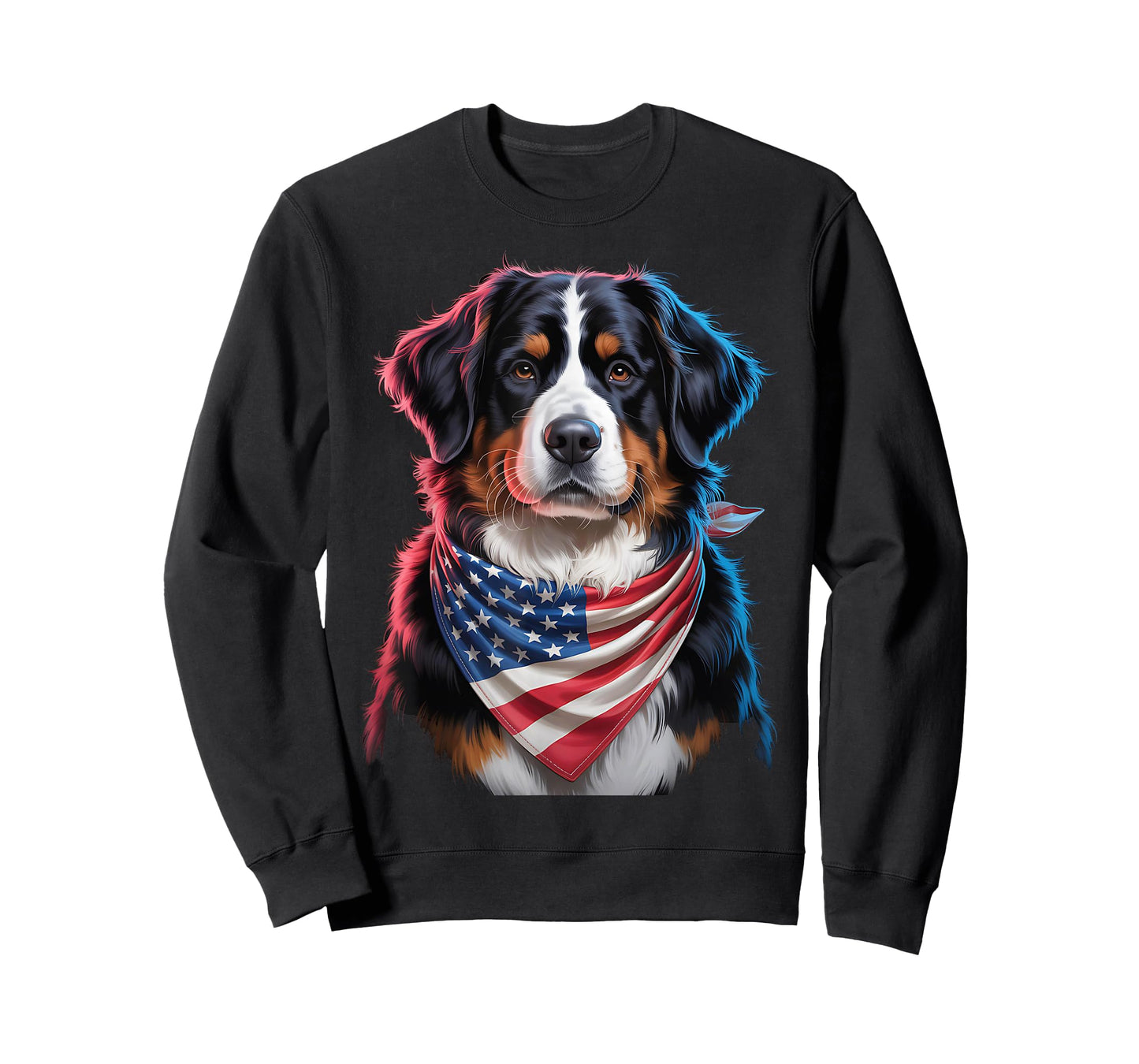 Bernese Mountain dogs usa american flag 4th of July Dog T-Shirt for Men Women Kids