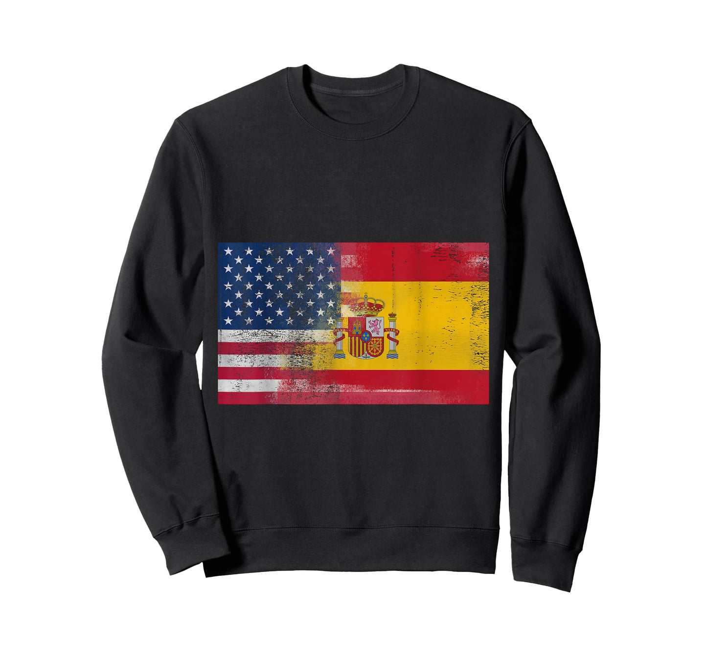 Spanish American Half Spain Half America Flag Shirt