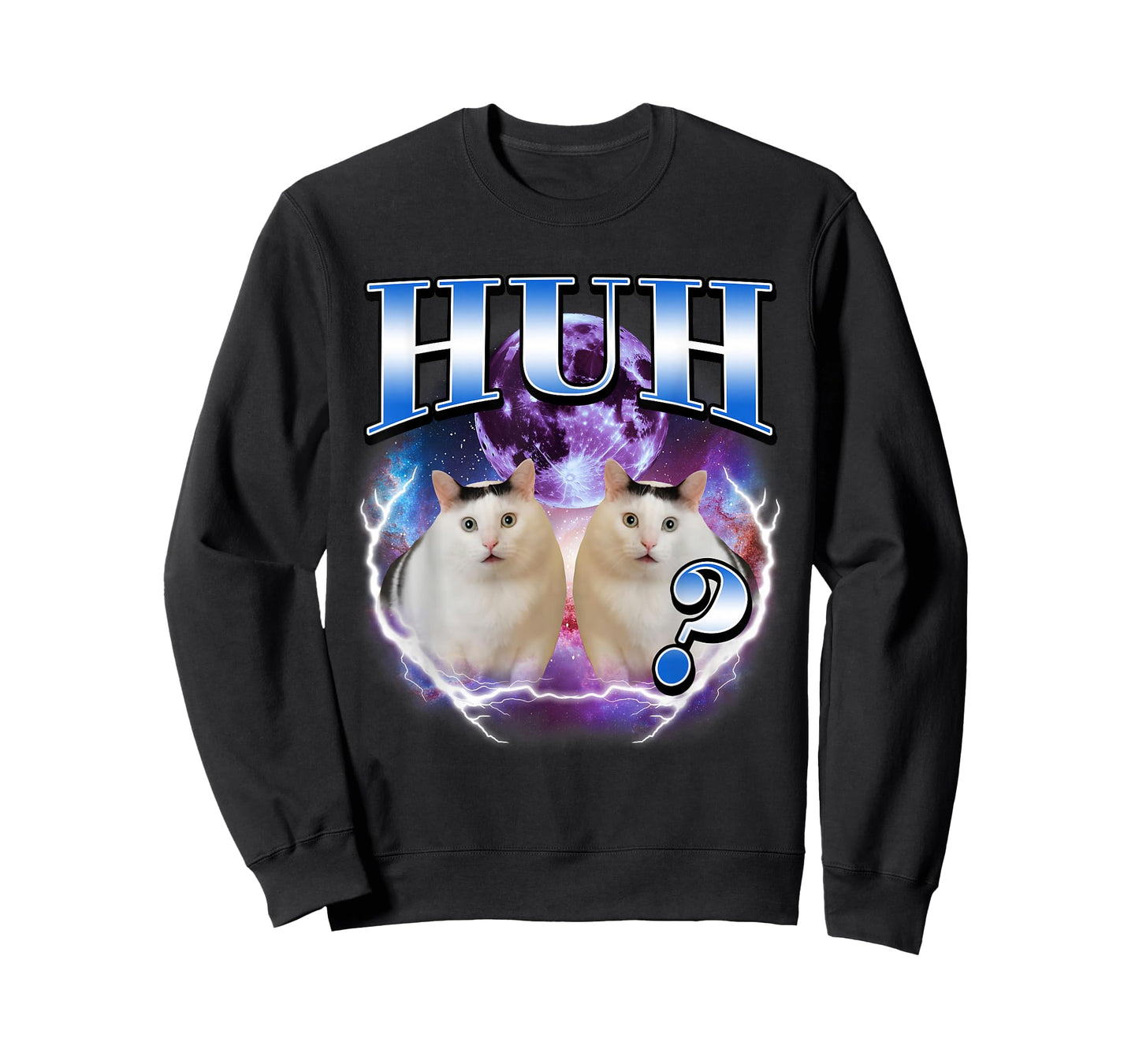 Huh Cat Chonky Funny Meme Graphic for Cat Lovers T-Shirt