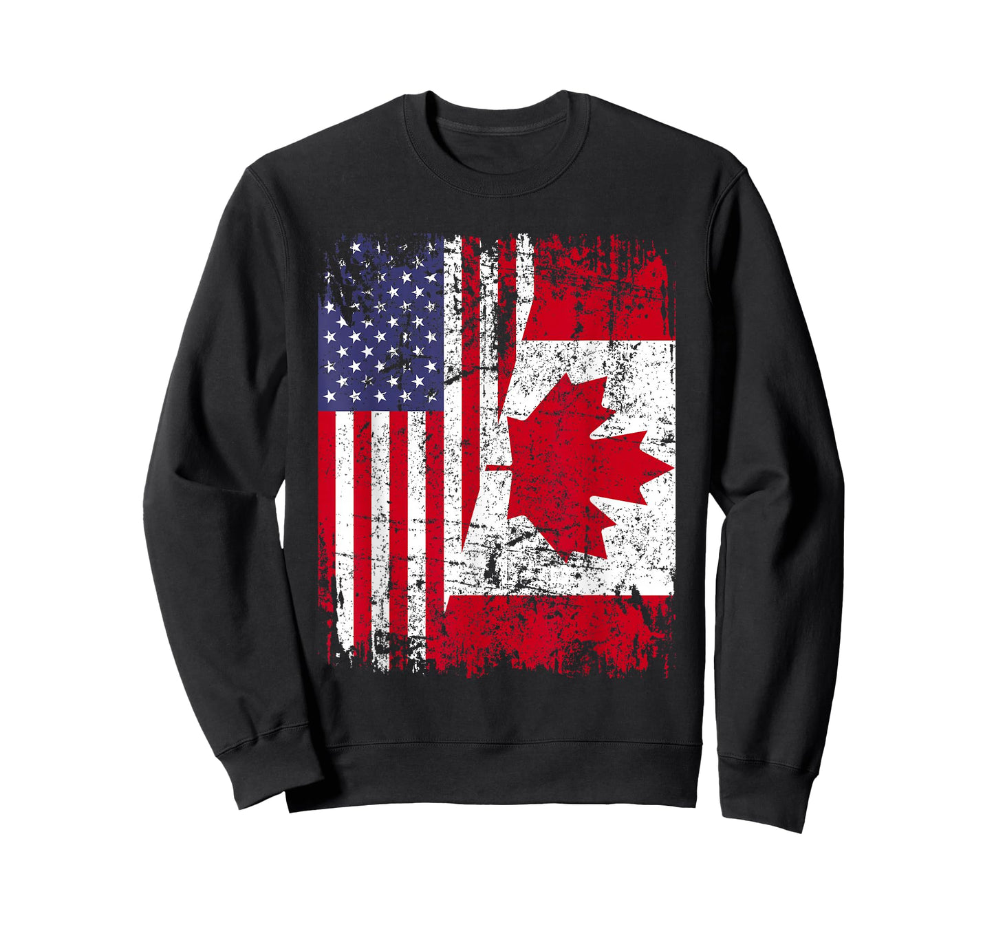 Canadian Roots | Half American Flag | Canada T-Shirt