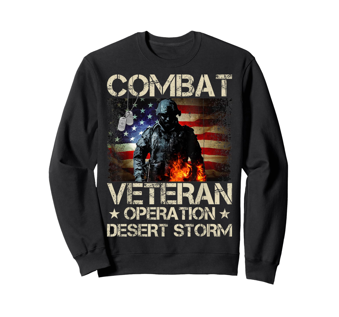 A Veteran USA Flag Combat Operation Desert Storm T-Shirt