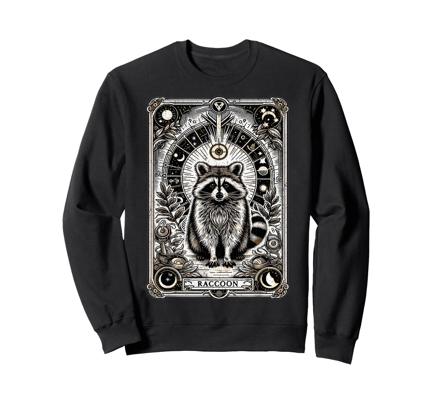 Raccoon Tarot Card Racoon Mystic Occult Raccoon T-Shirt