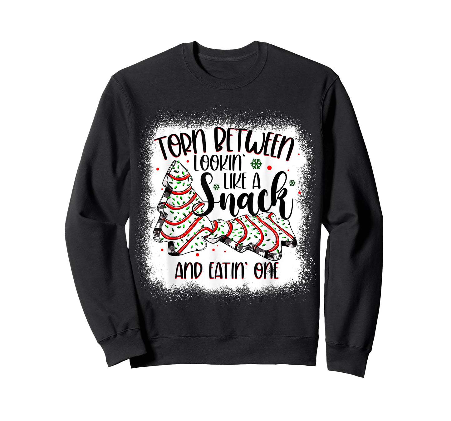Christmas Tree Cake Torn Between Lookin Like a Snack Debbie T-Shirt