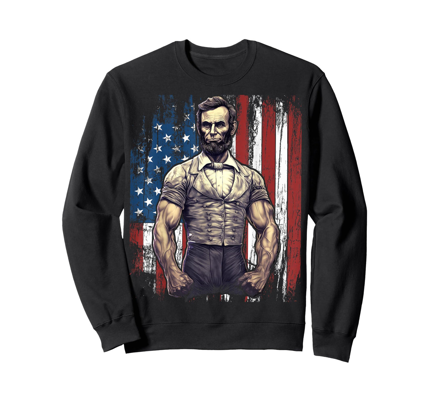 4th of July Patriotic Funny Abraham Lincoln Graphic July 4th T-Shirt