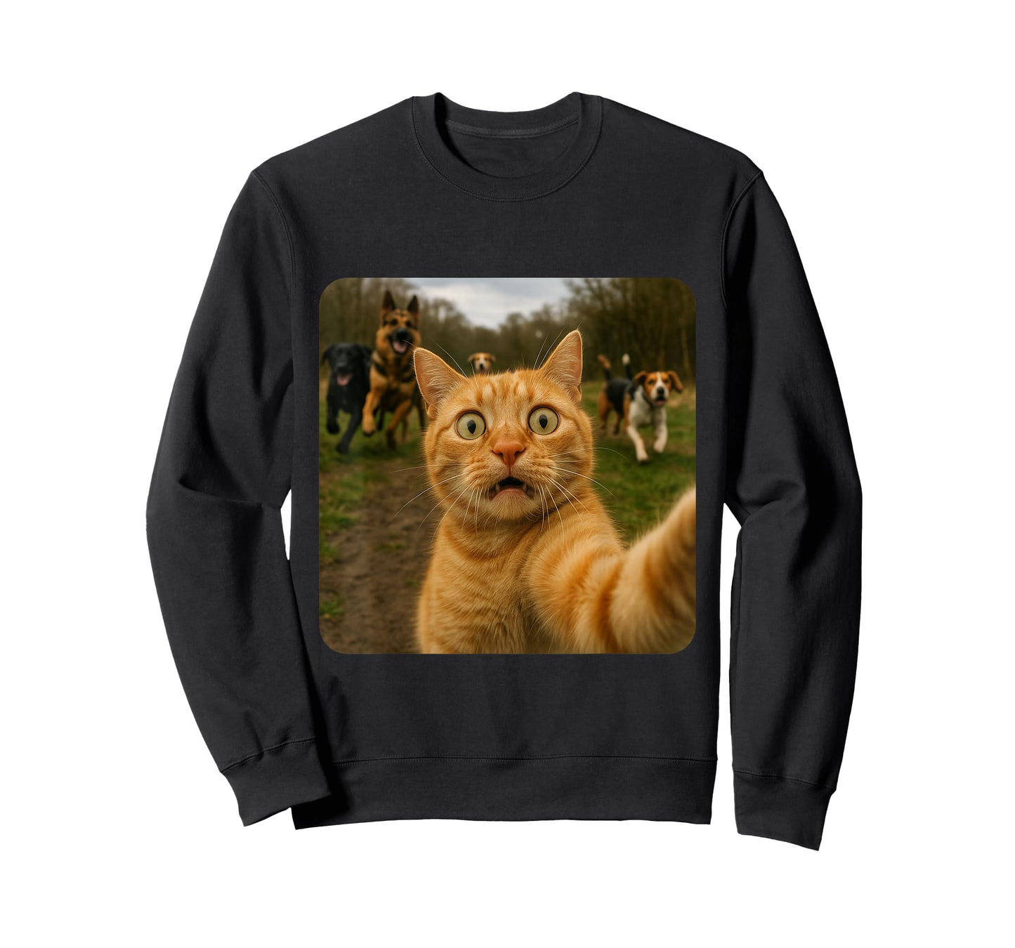 Funny Cat Selfie Design T-Shirt