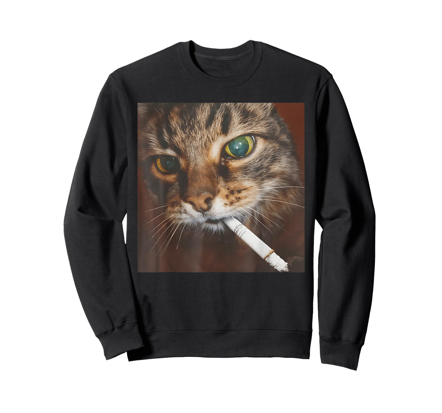 Funny Smoking Cat, Cigarette Kitty Gen Z Meme, Cat Lover T-Shirt