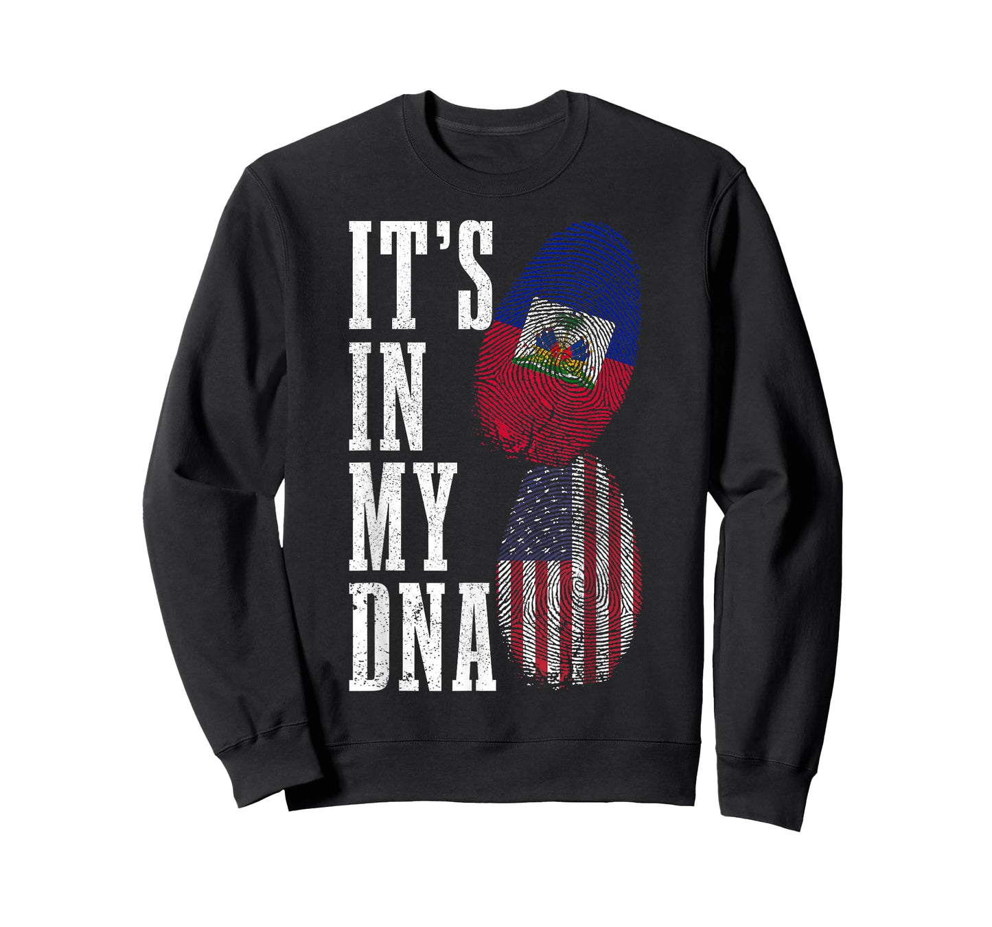 Haiti USA It's in My DNA American Flag Pride Haitian Roots T-Shirt