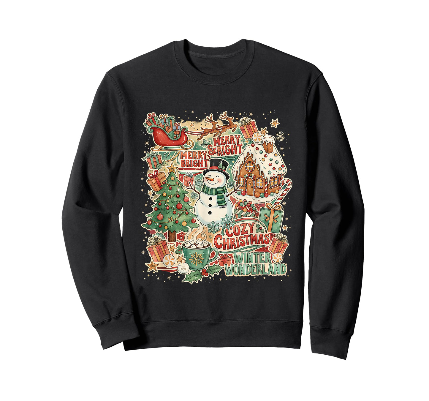 Cozy Christmas Winter Wonderland Holiday Design T-Shirt