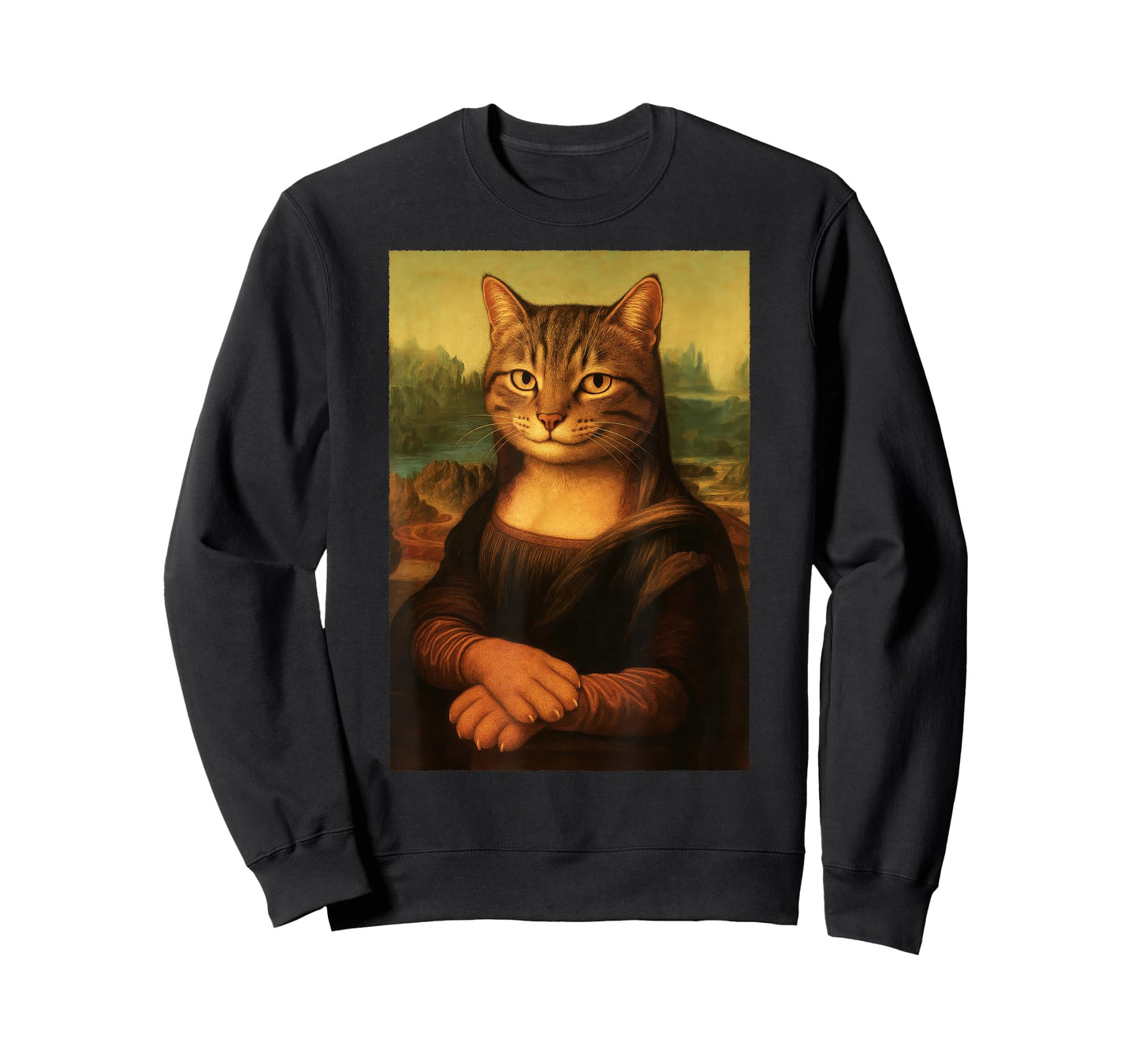 Meowna Lisa Cat Mona Lisa – Da Vinci Painting Funny Kitty T-Shirt