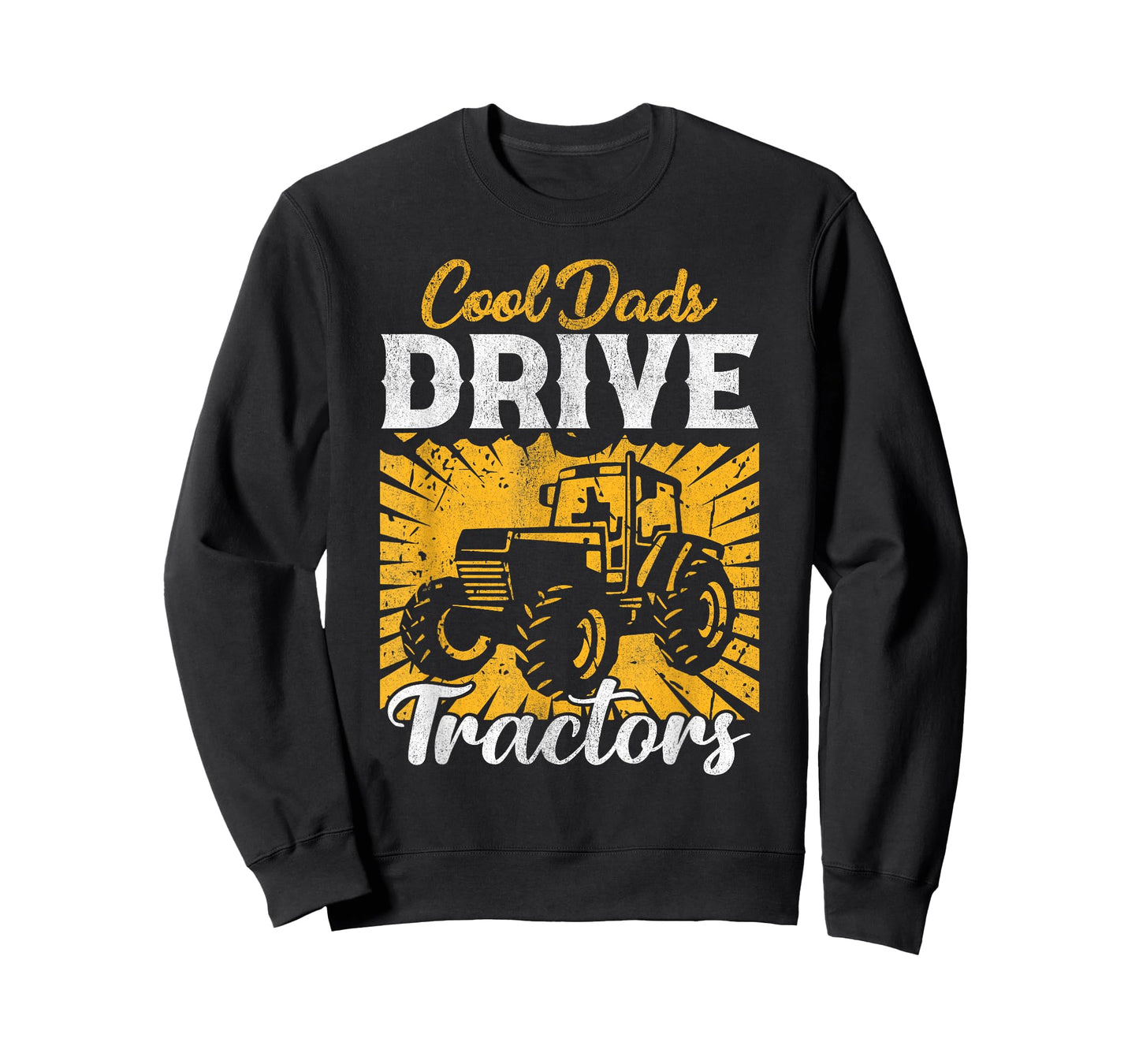 Cool Dads Drive Tractors Farmer Dad Funny Dad Farming T-Shirt, Small, Black