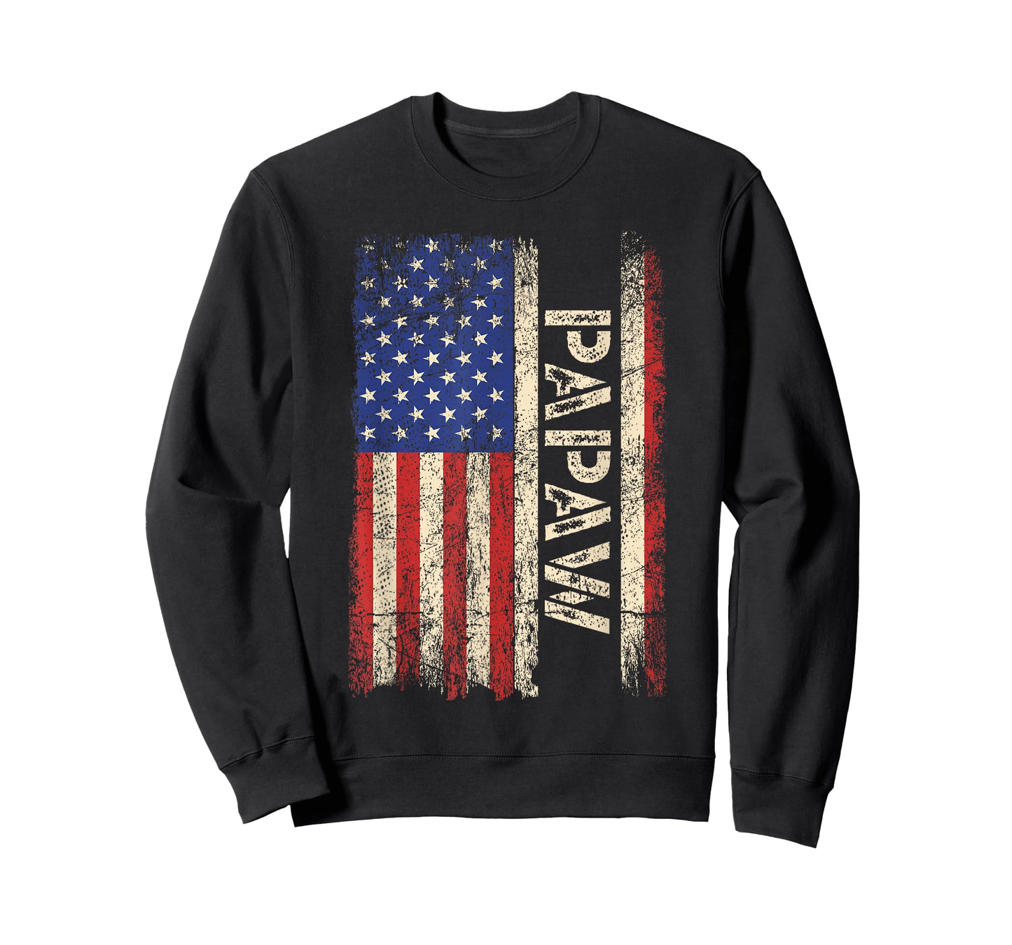 Papaw Grandpa US American Flag Shirt Grandfather Day Men T-Shirt
