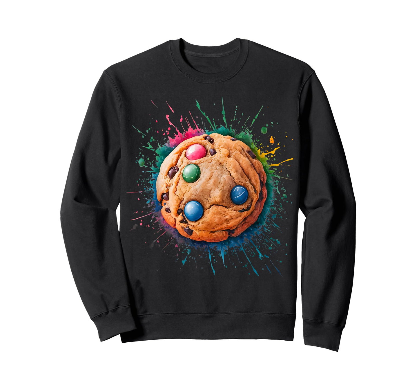 Baking Baker Men Woman Colorful Watercolor Cookie T-Shirt