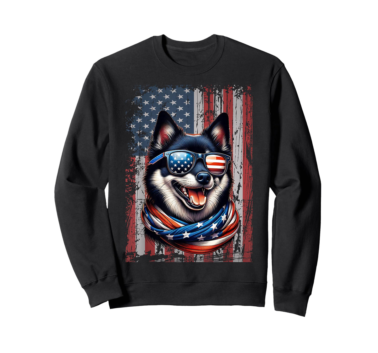 Schipperke Dog Lover Flag 4th Of July Patriotic T-Shirt