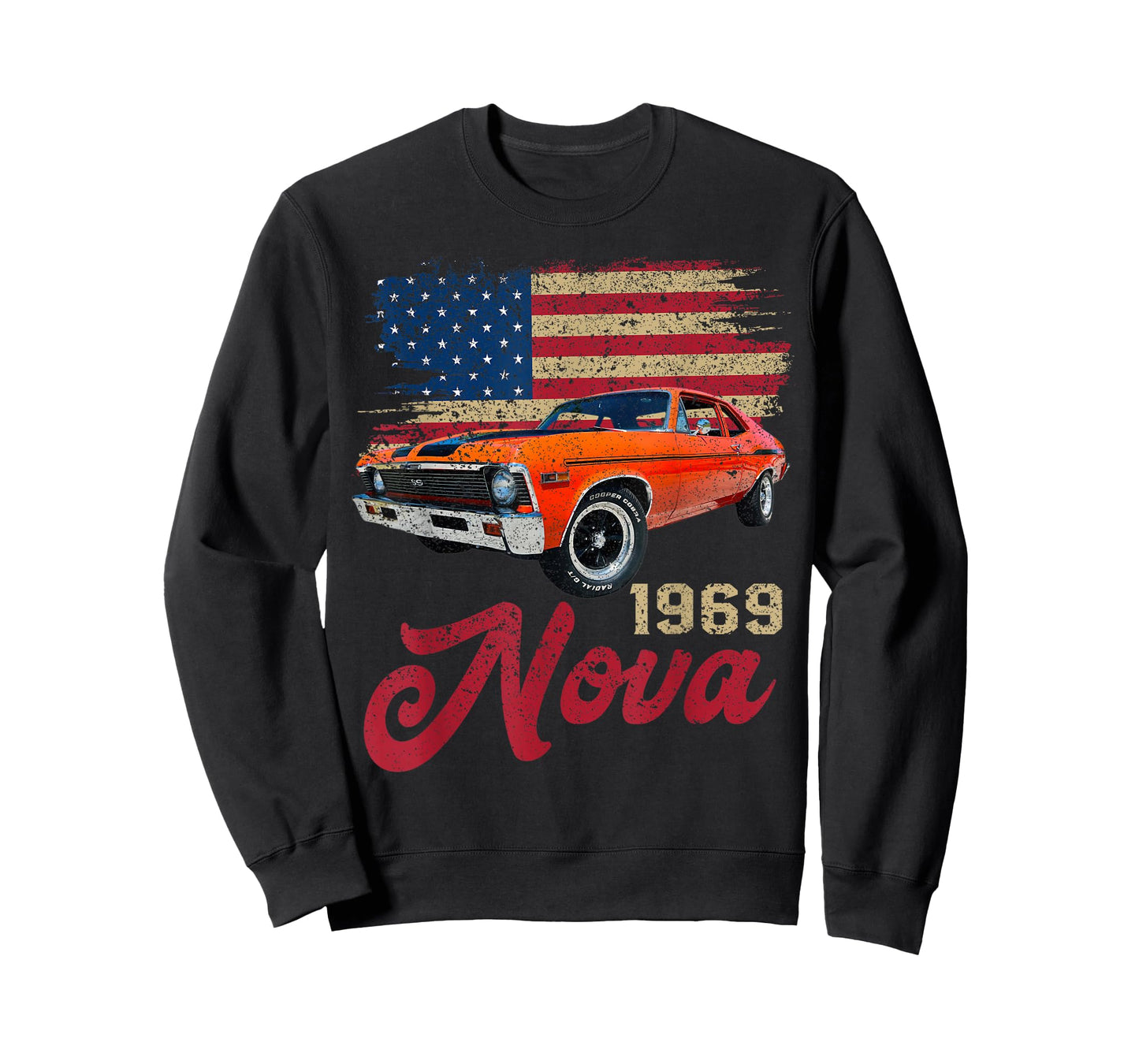 Jersey Style Nova 69 1969 Classic Old School Muscle Car T-Shirt