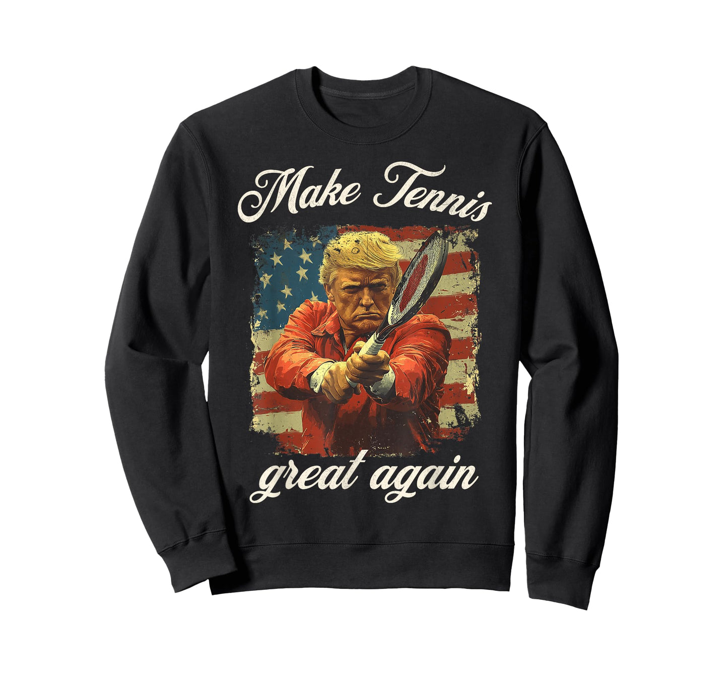 Make Tennis Great Again Funny Men Women American Retro T-Shirt
