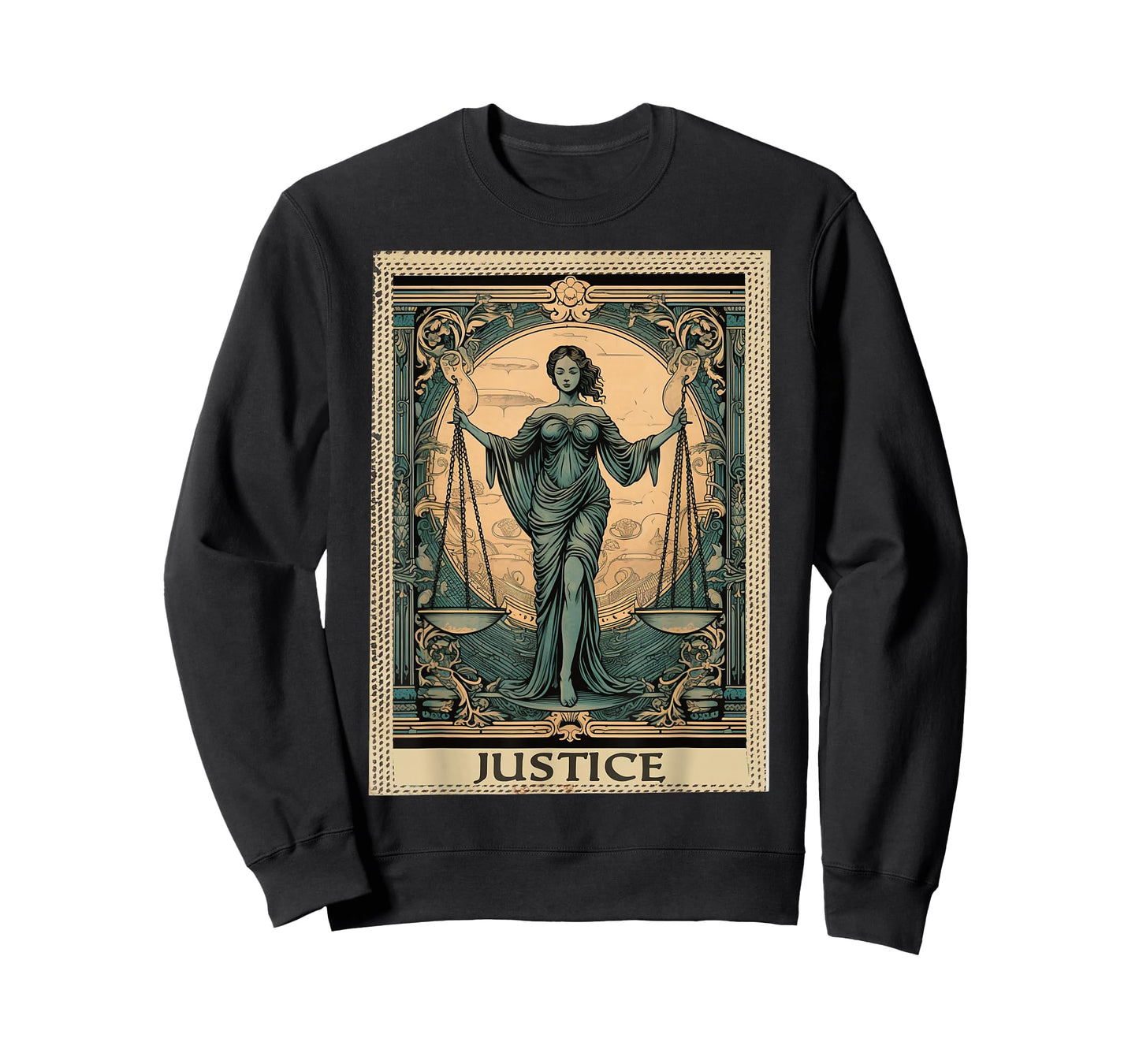 FoolsFate Unisex-Adult Tarot Card Reading Graphic T-Shirt, Black, Small