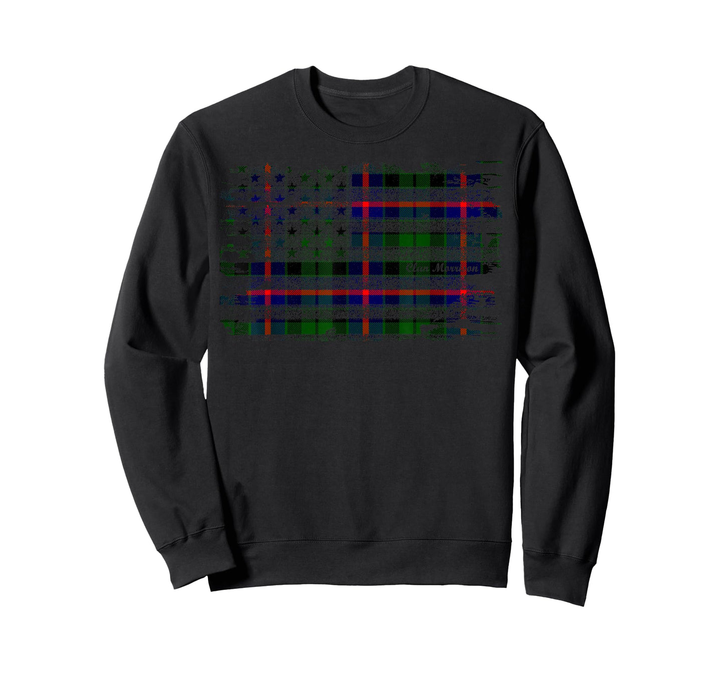 Morrison surname American Flag Scottish Clan Tartan Women Kids Men T-Shirt