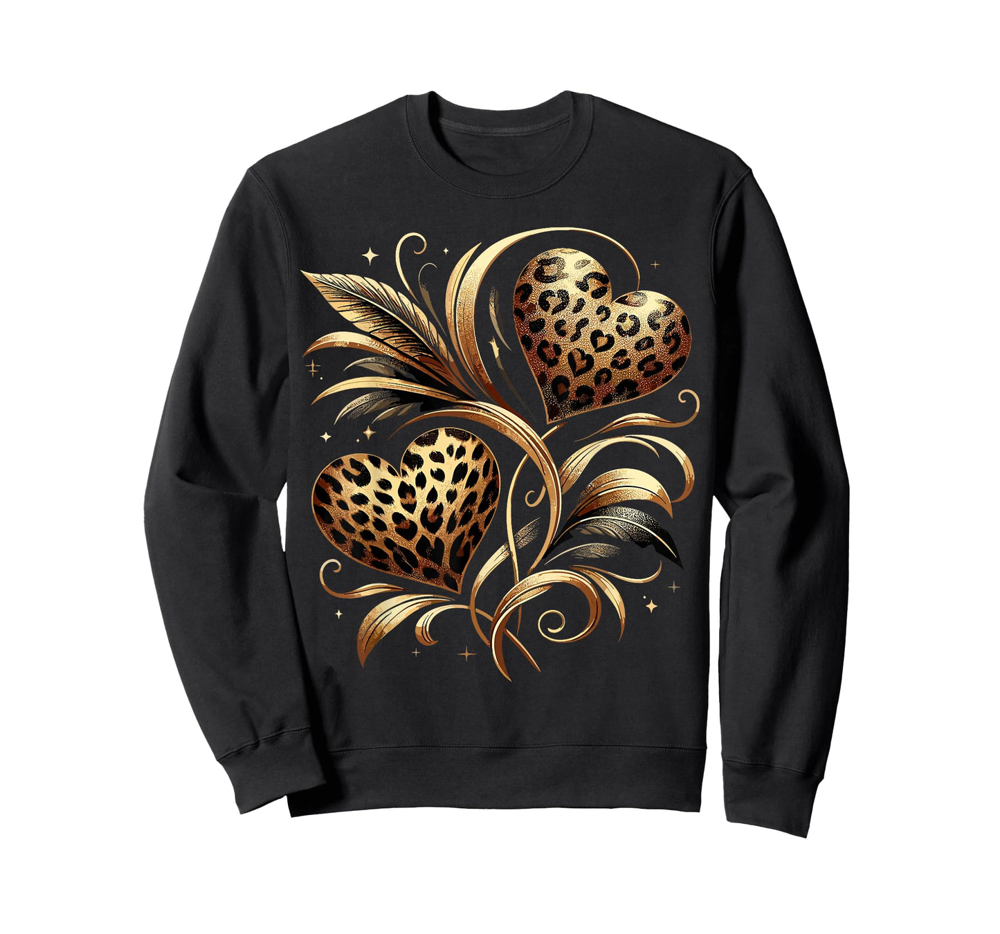 Cheetah Print Heart T-Shirt