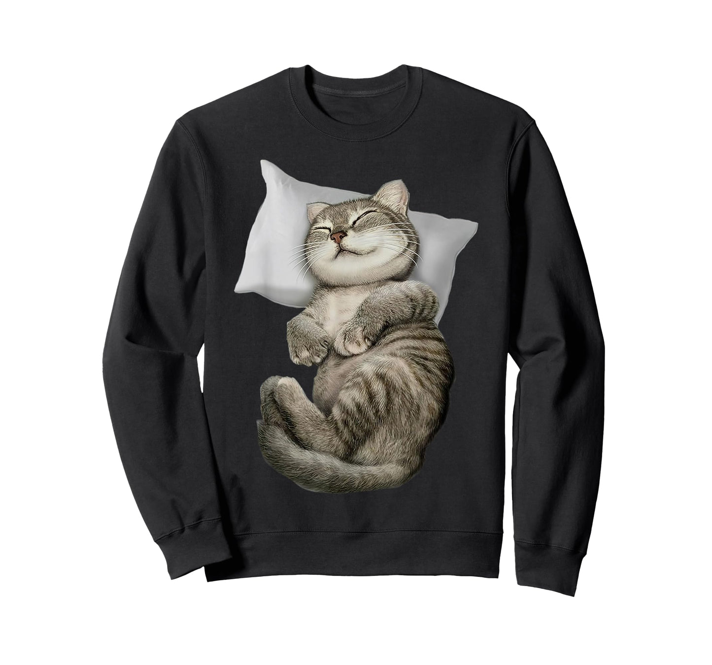 Cat Sleeping On Pillow Cute Cat Sleeping Angel T-Shirt for Men Women