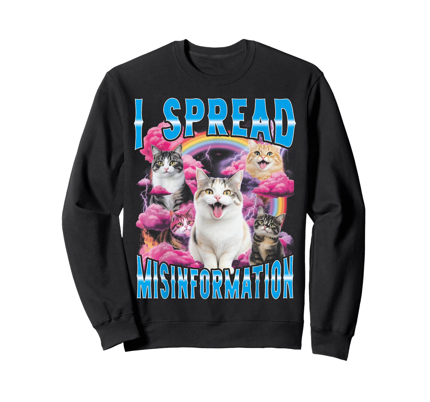 I Spread Misinformation Funny Bootleg Cat T-Shirt