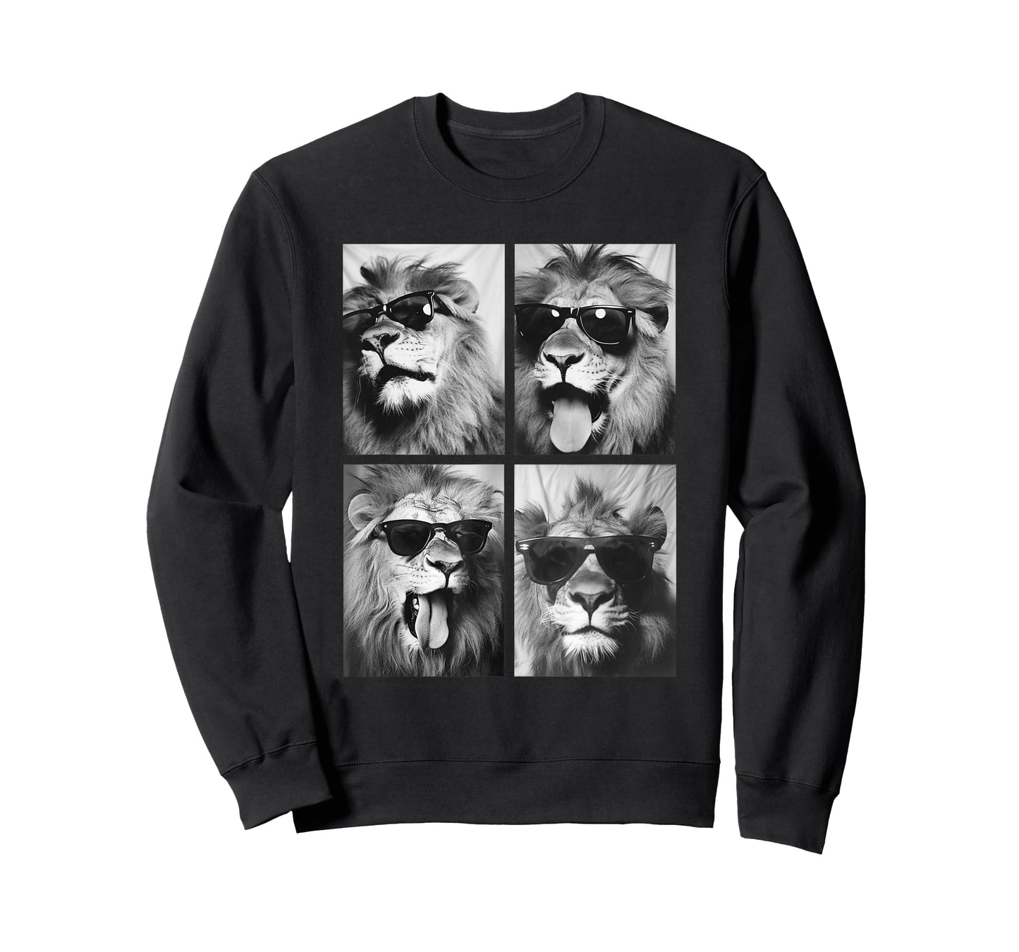Cute Lions with Sunglasses Cool Lion Animals Photo Booth T-Shirt