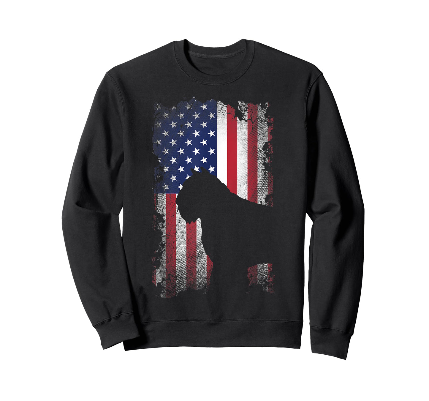 Patriotic Bouvier Des Flandres American Flag Cool Dog Lover T-Shirt for Women Kids Men