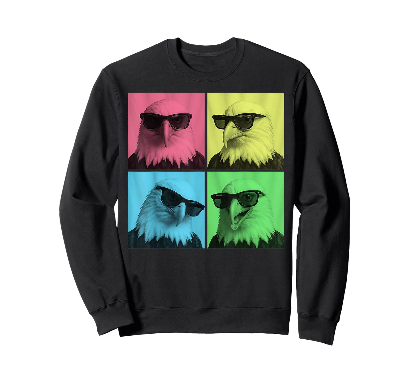 Bald Eagle Pop Art Funny Eagle Lover Photo Booth T-Shirt