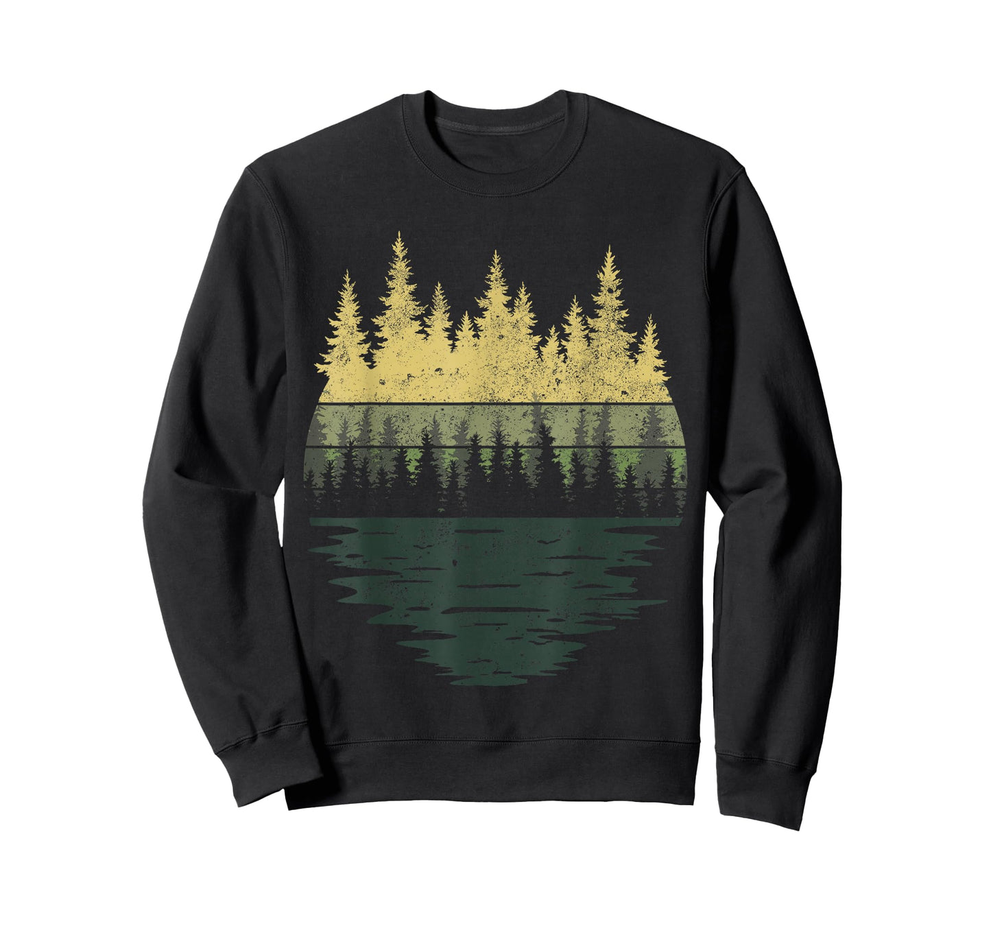 Vintage Graphic Tees Nature Outdoor Forest Trees Mens Art T-Shirt