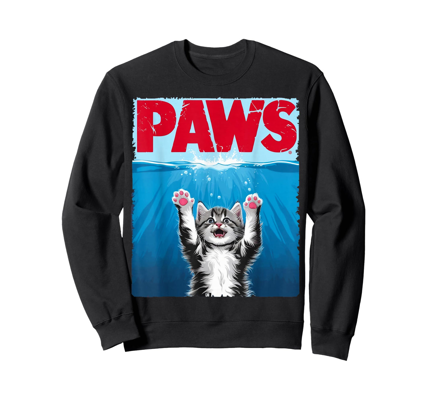 Paws Cat Cute Funny Cat Lover Parody T-Shirt