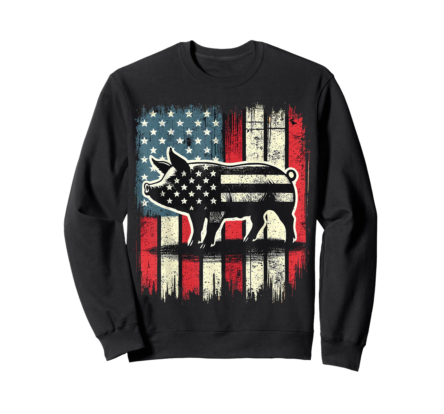 American Flag Pig Lover 4th of July T-Shirt