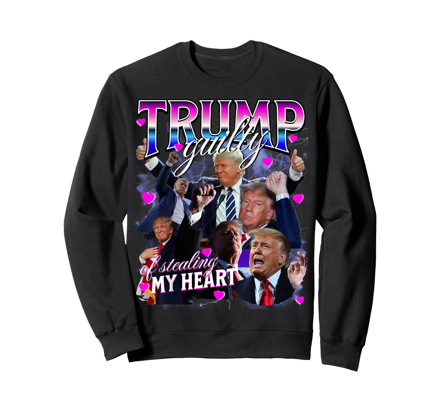 Guilty Of Stealing My Heart Pink Trump Trump Girl Valentines T-Shirt