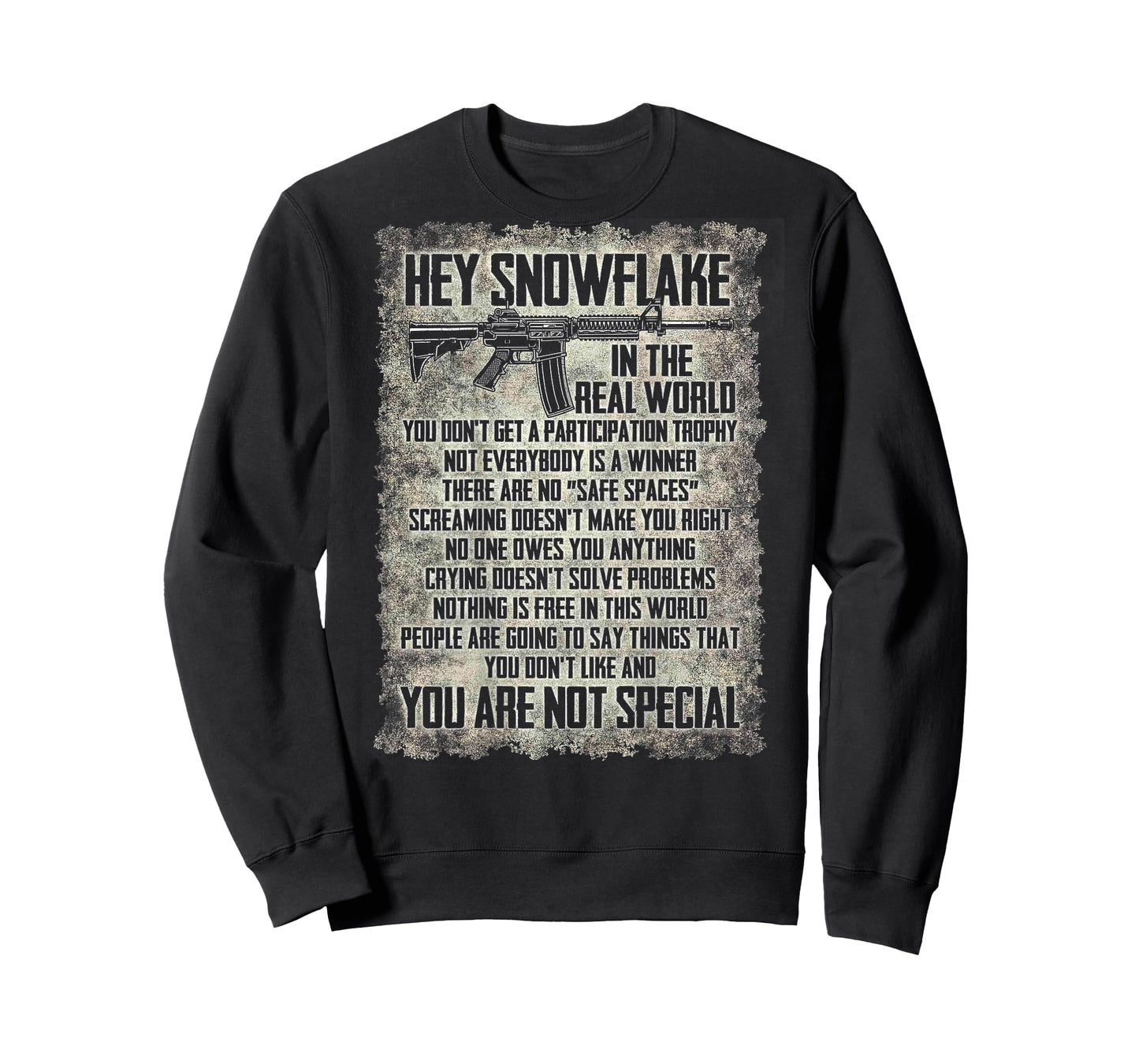 Hey Snowflake In The Real World (on back) T-Shirt