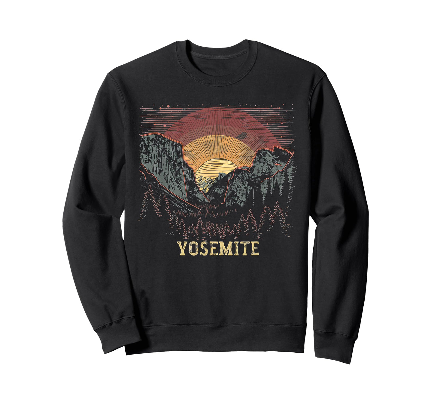 Yosemite - US National Park Vintage Men Women Kids Retro T-Shirt