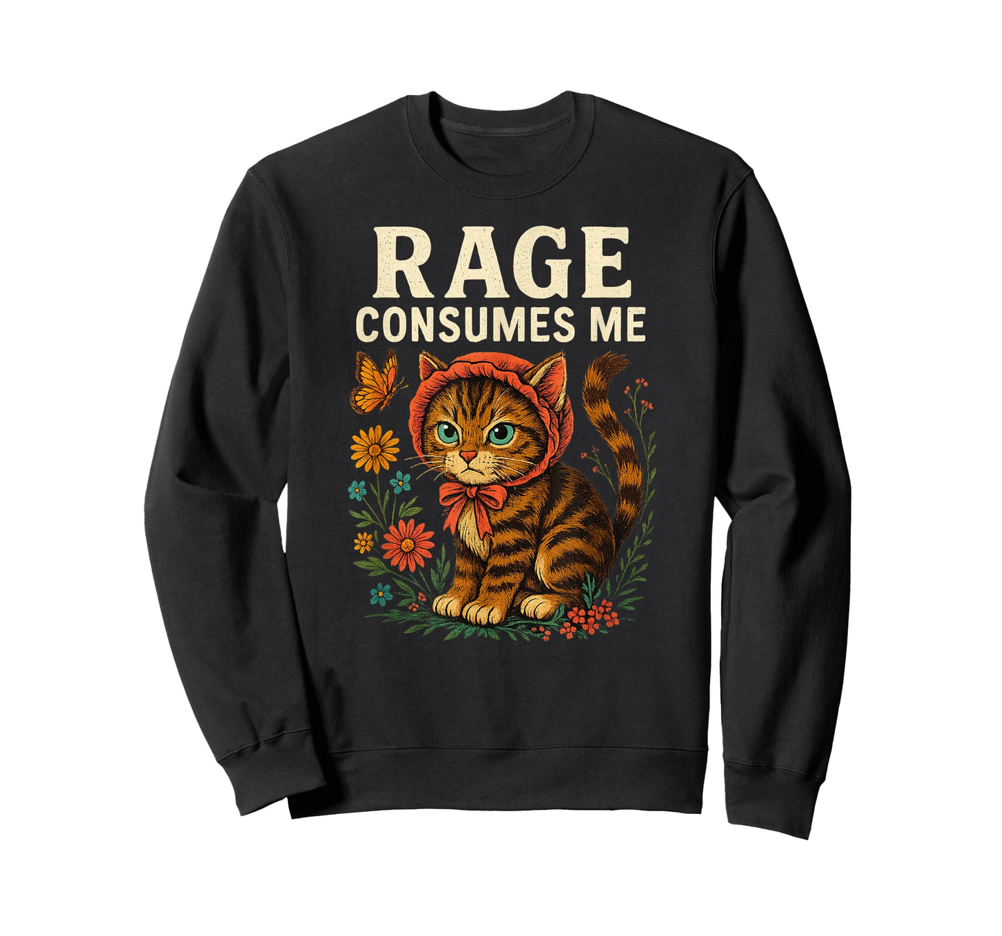 Rage Consumes Me Funny Cat Meme, Cat Mom T-Shirt