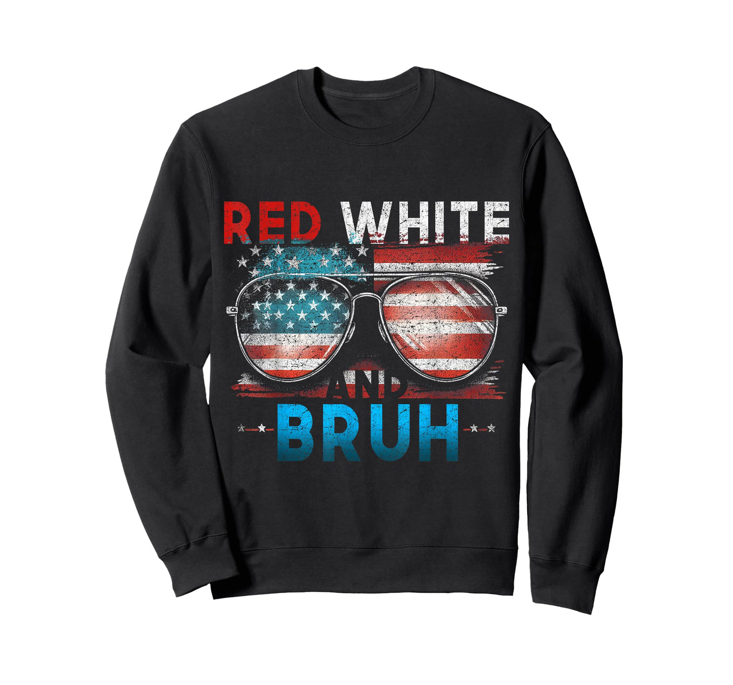 Red White And Bruh 4th Of July Funny America Patriotic T-Shirt