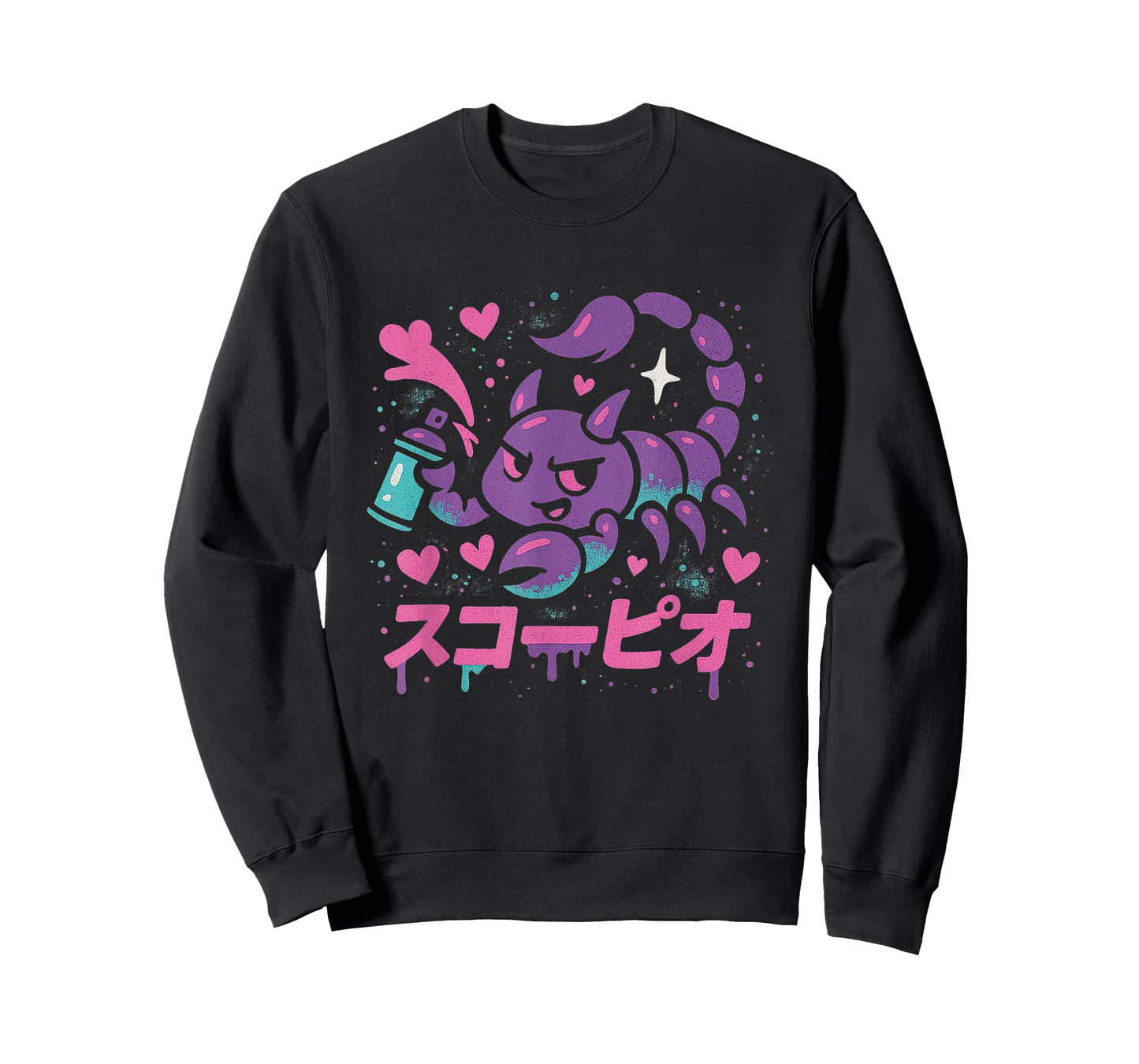 Kawaii Scorpio Graffiti Art | Zodiac Street Design T-Shirt