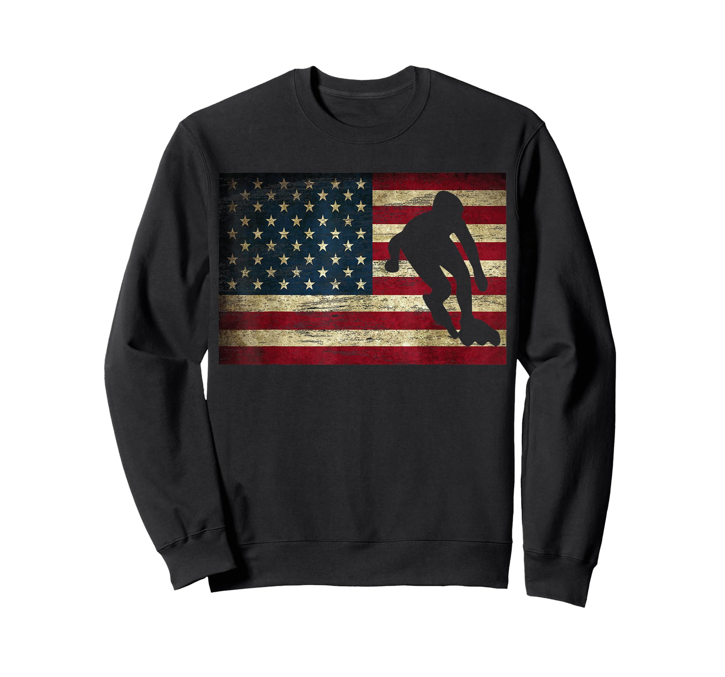 Inline Speed Skating American Flag Roller Blading T-Shirt T-Shirt